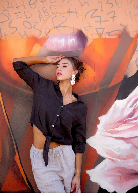 La Vita Linen Shirt - Mocha