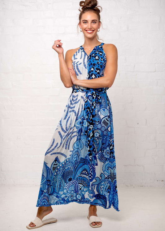 Harper Dress in Blue
