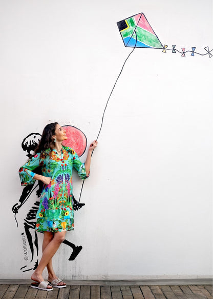 Symphony Shirt Dress in Avo Crazy