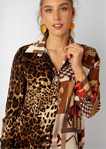 Bougiee Lounge Blouse  in Audacia