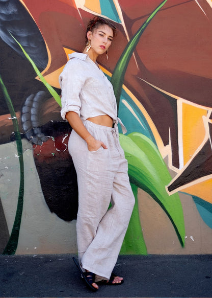 La Vita Linen Pants – Stone