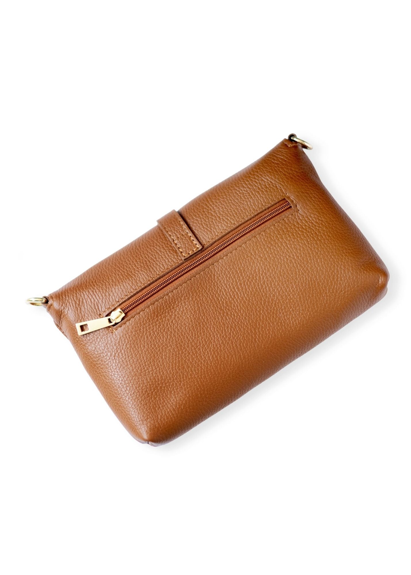 Capri Leather Crossbody Bag – Toffee Brown
