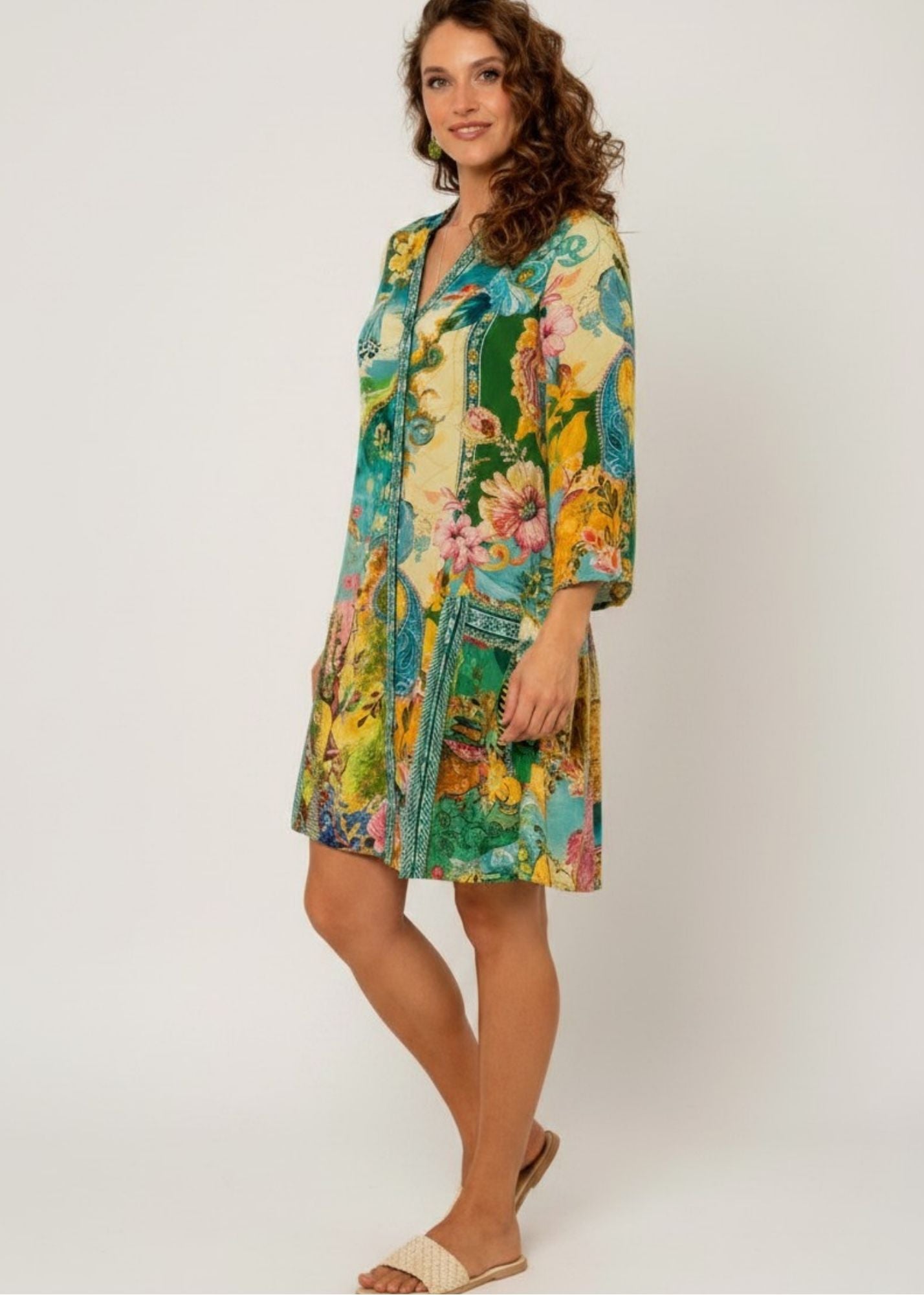 Amalfi Dress in Maldives Mist