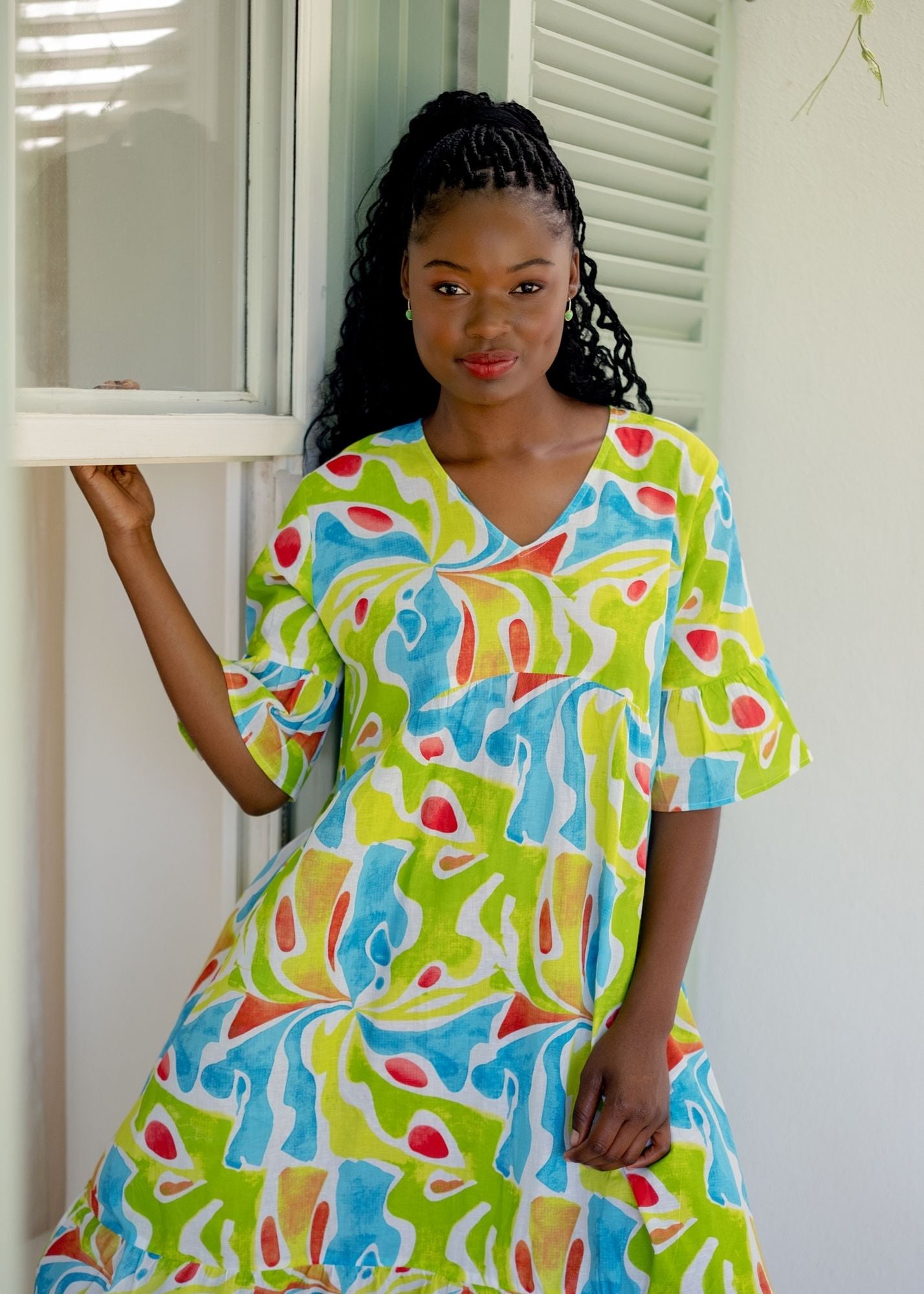 Vera Dress in Citrus Splash