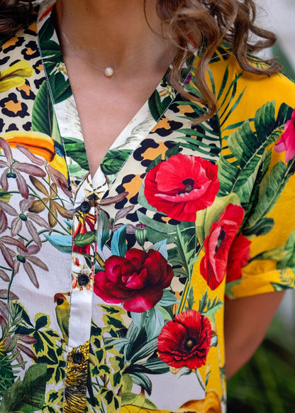 Maxine Dress in Colourful Jungle