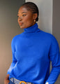 Stella Star Knit Polo Neck in Cobalt Blue