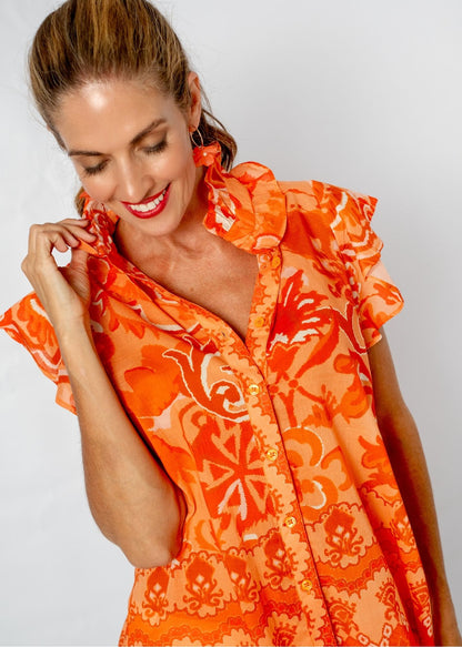 Paradise Blouse in Naartjie
