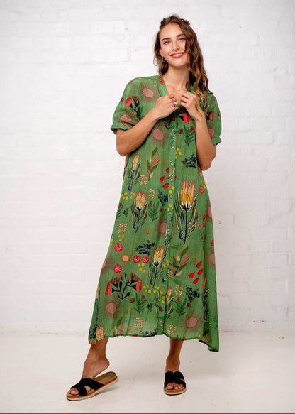 Maxine Dress in Fynbos Garden