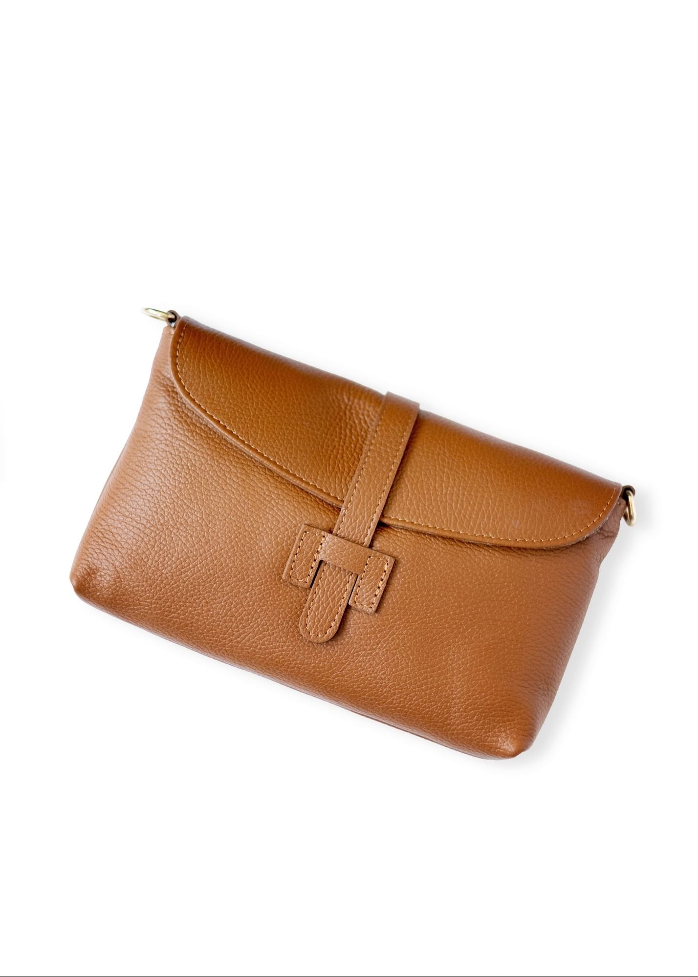 Capri Leather Crossbody Bag – Toffee Brown