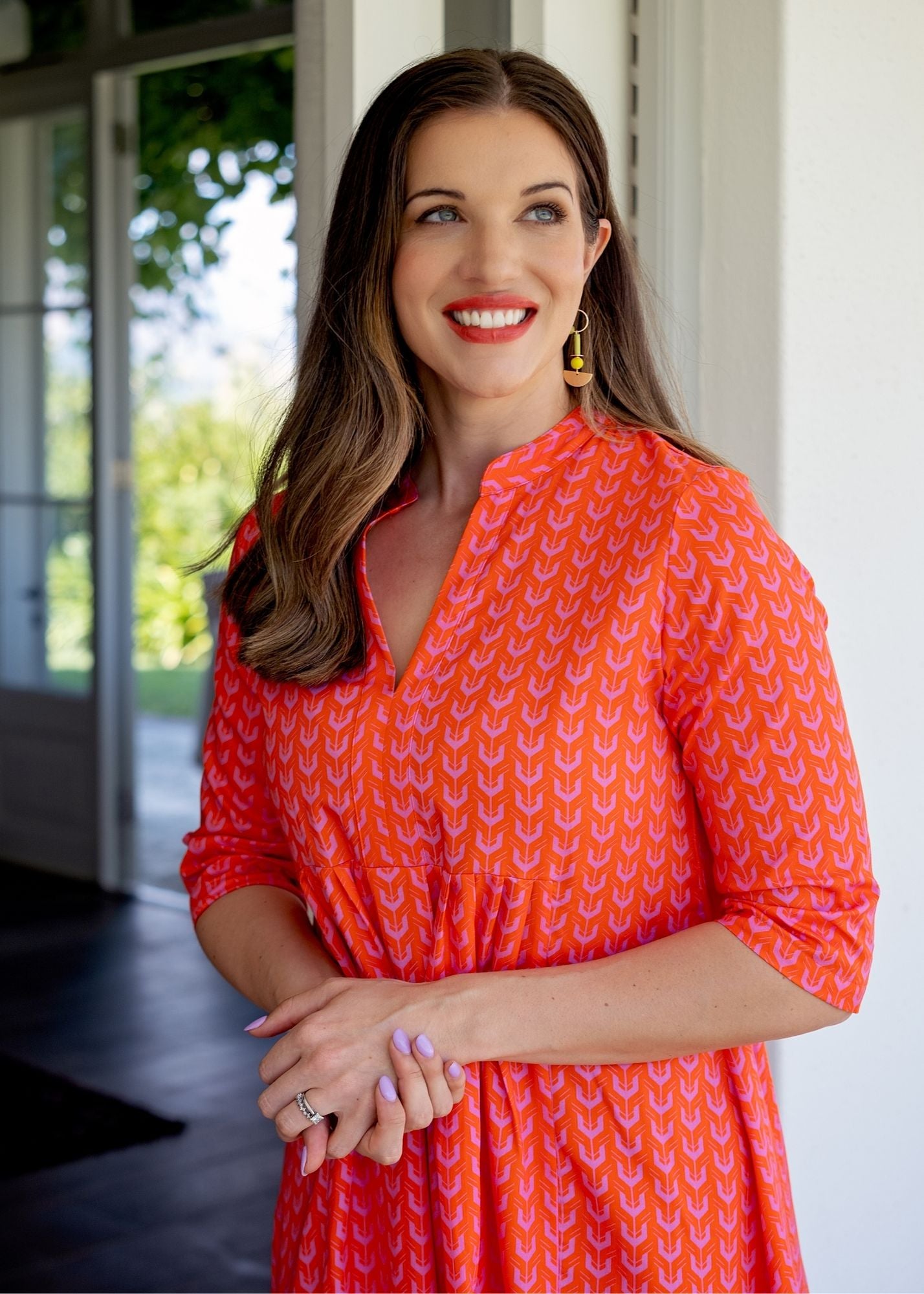 Lee-Ann pleated dress Long,  Naartjie and Pink