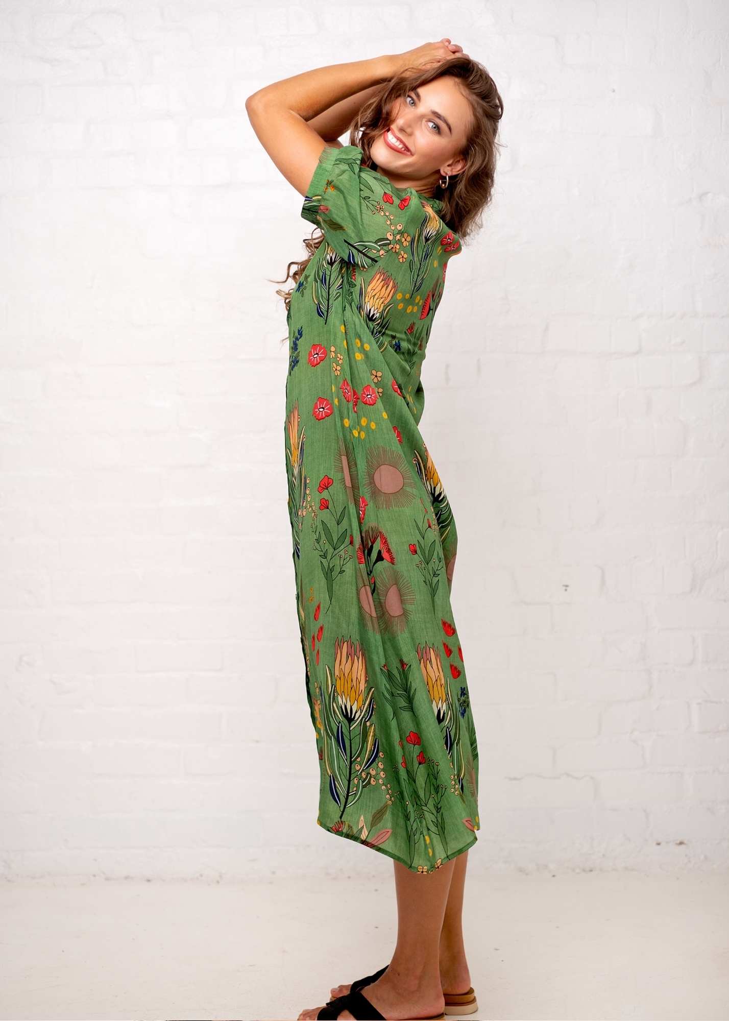 Maxine Dress in Fynbos Garden