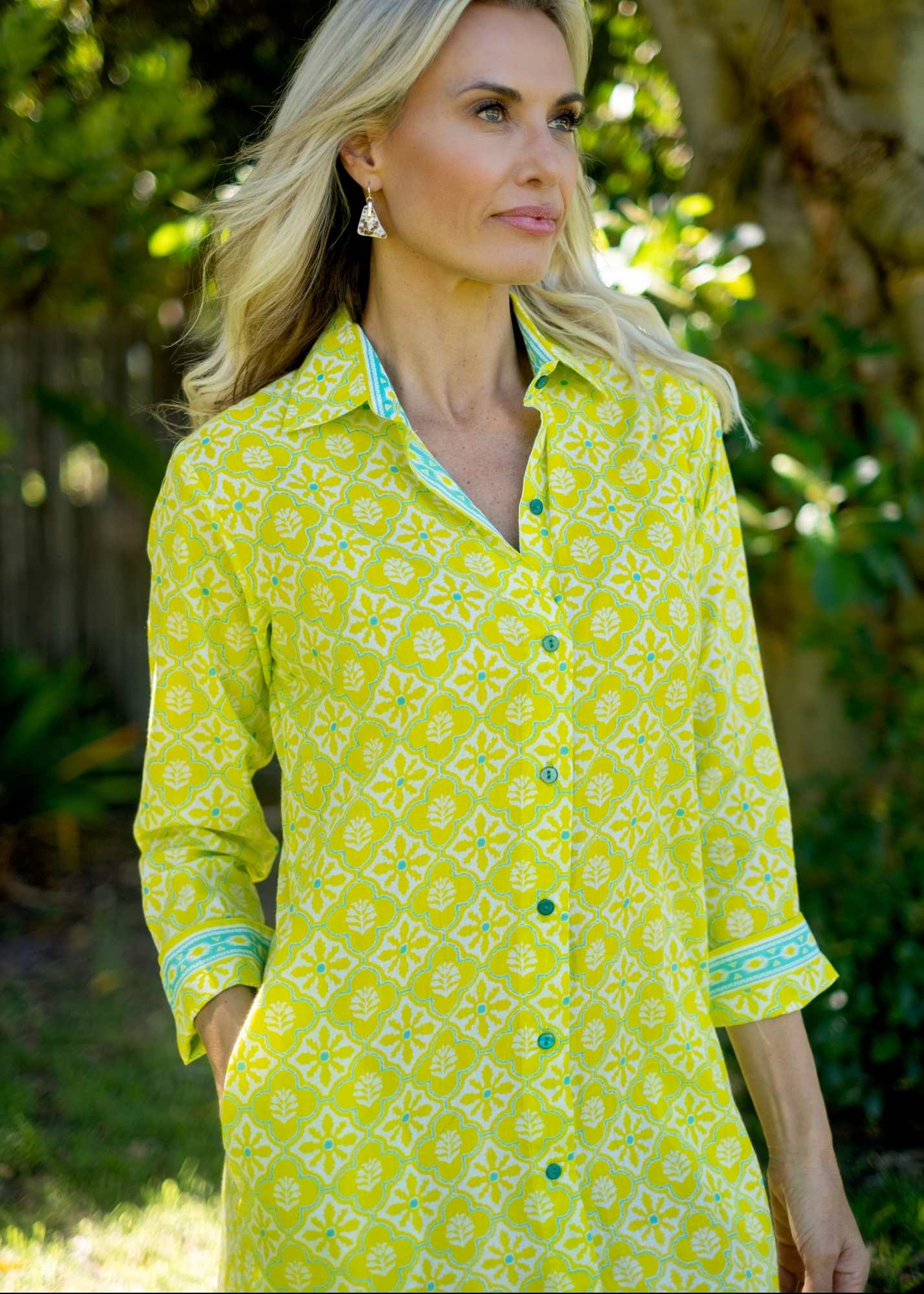 Emma dress in Lime