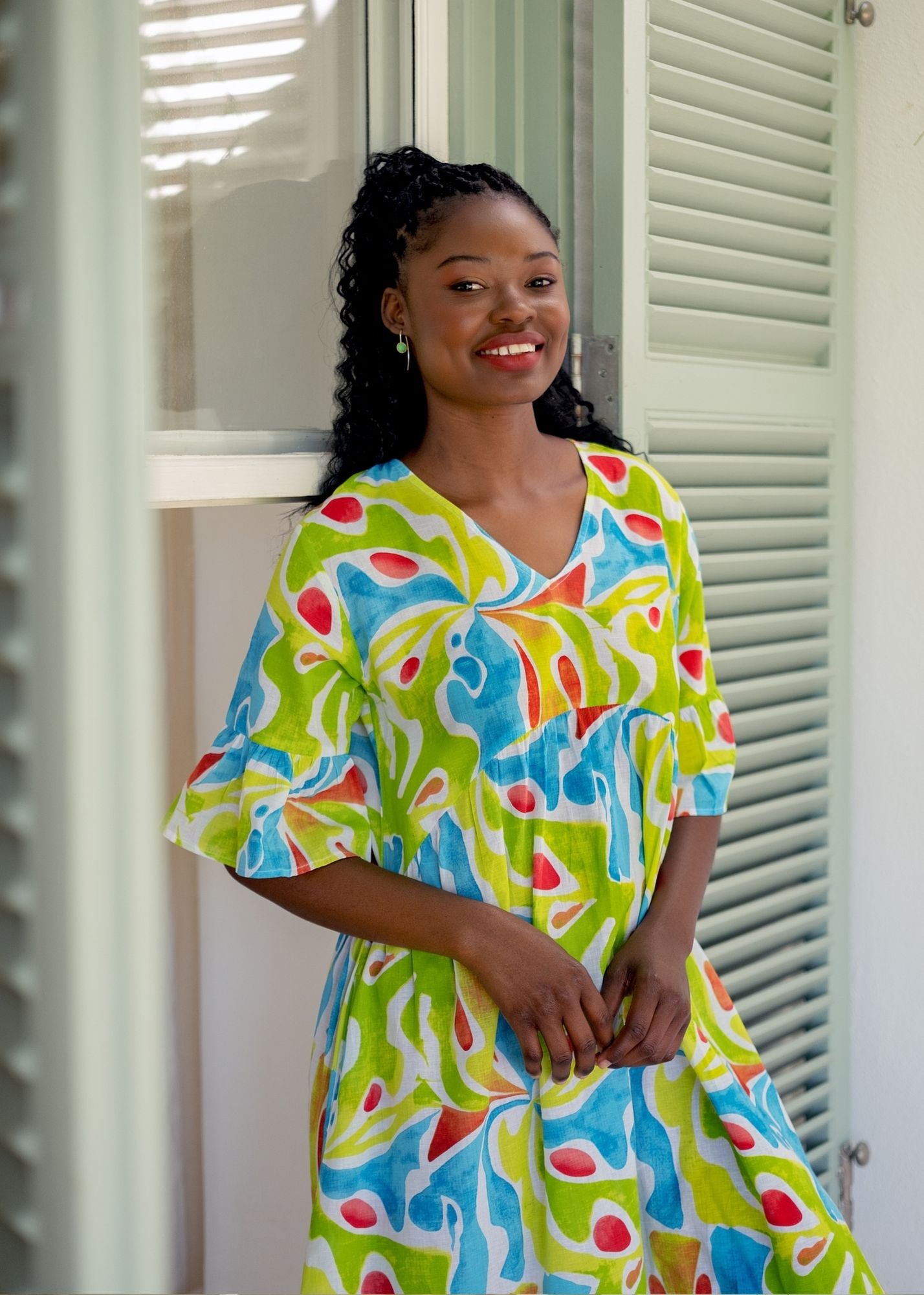 Vera Dress in Citrus Splash