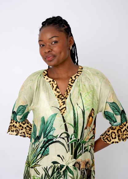 Jubilee Dress in Bush Botanical