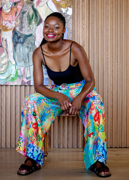 Molly Pants in Yellow Caleidoscope