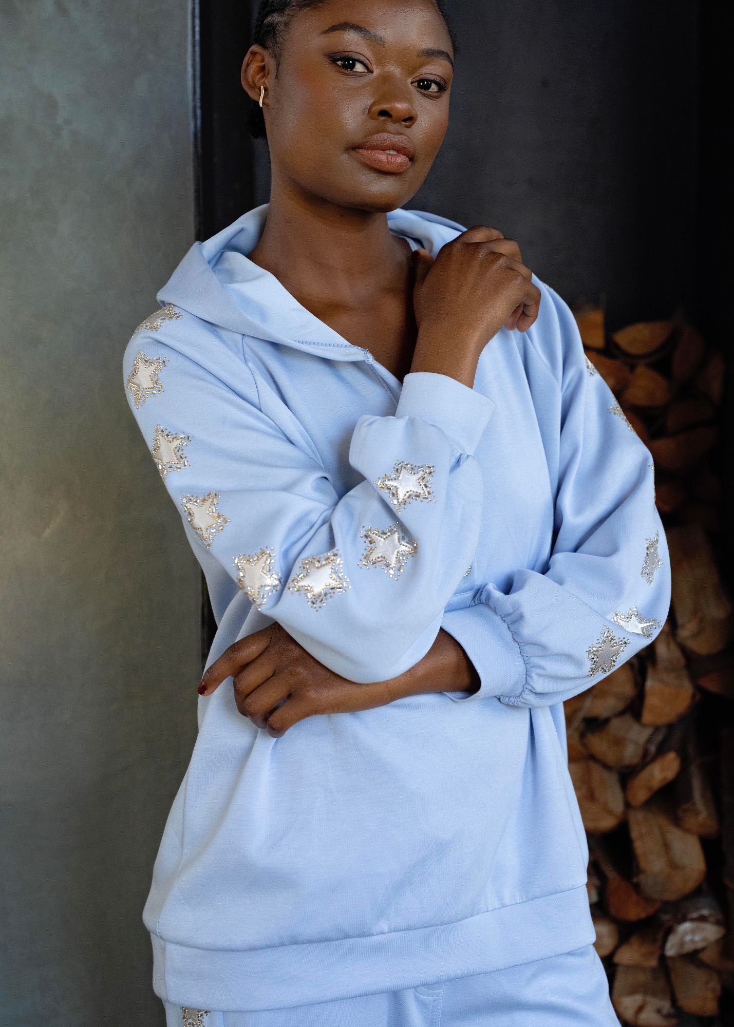 Starlight Lounge Set in Soft Sky Blue