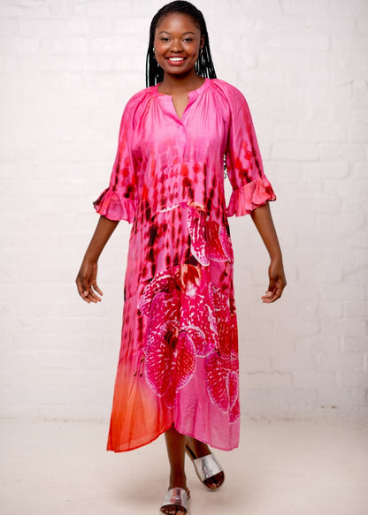 Jubilee Dress in Cerise Orchid