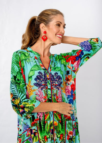 Amalfi Dress in Avo Crazy Print