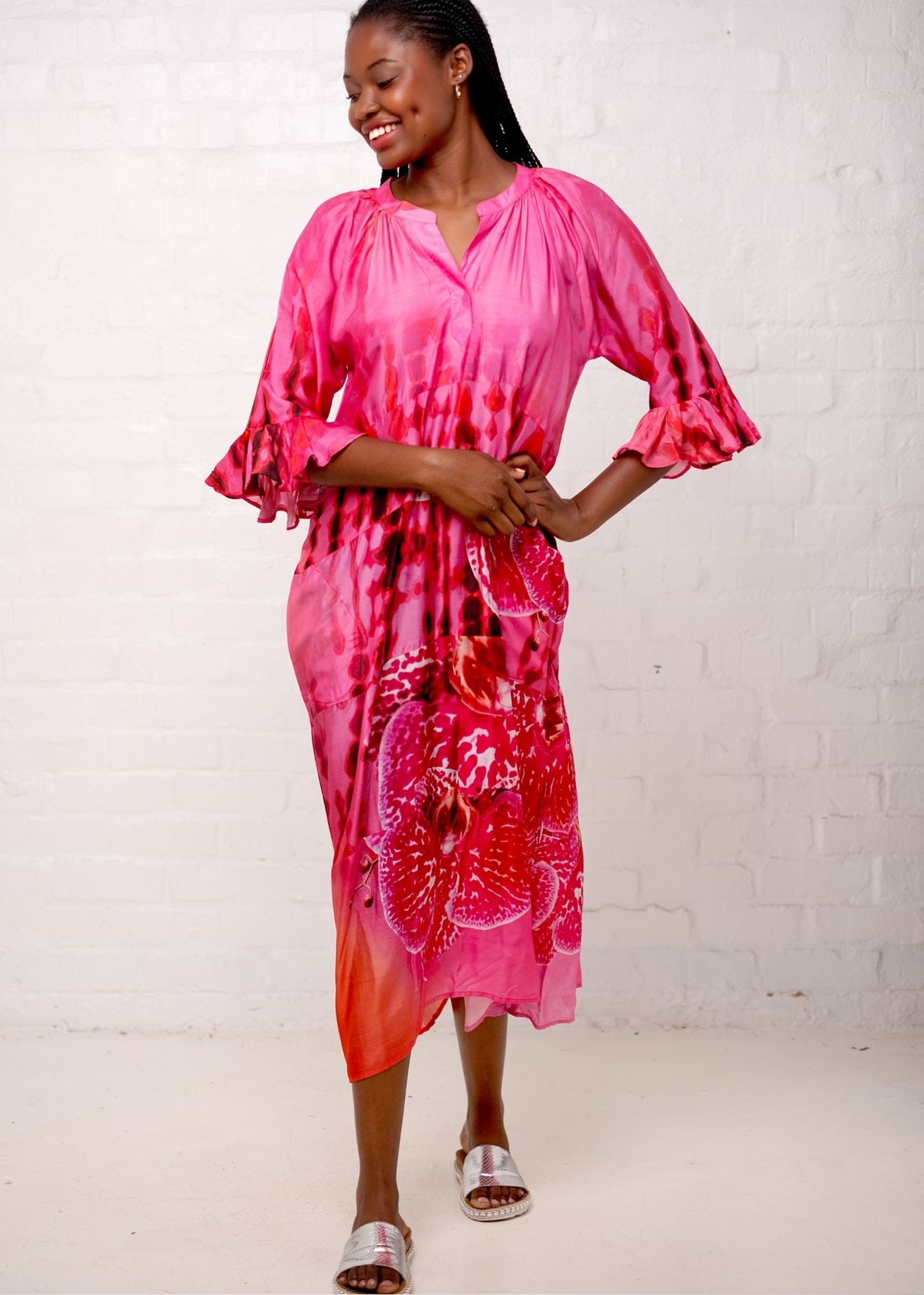 Jubilee Dress in Cerise Orchid – Iconic Designs Shop