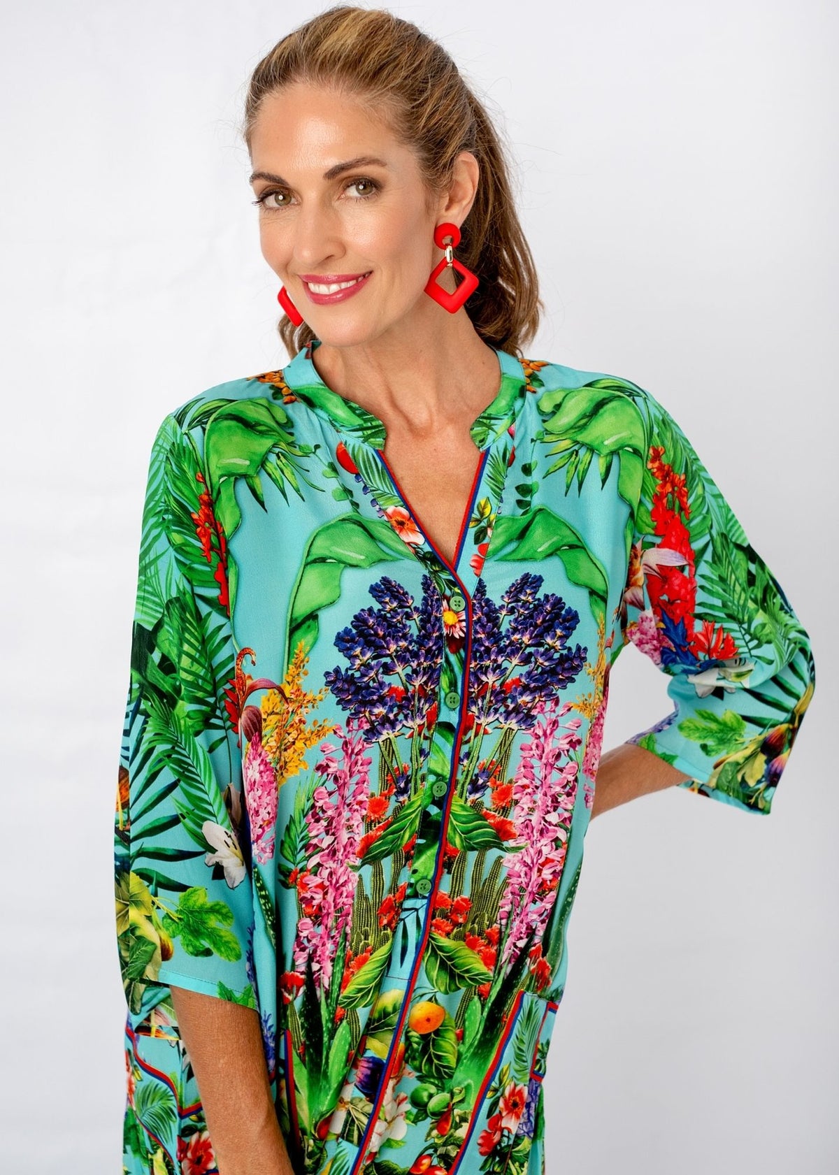 Amalfi Dress in Avo Crazy Print