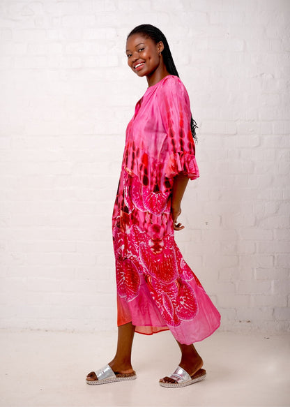 Jubilee Dress in Cerise Orchid