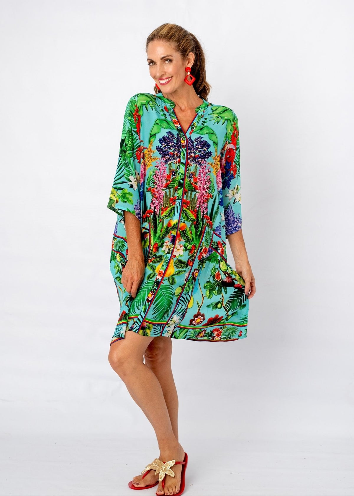 Amalfi Dress in Avo Crazy Print