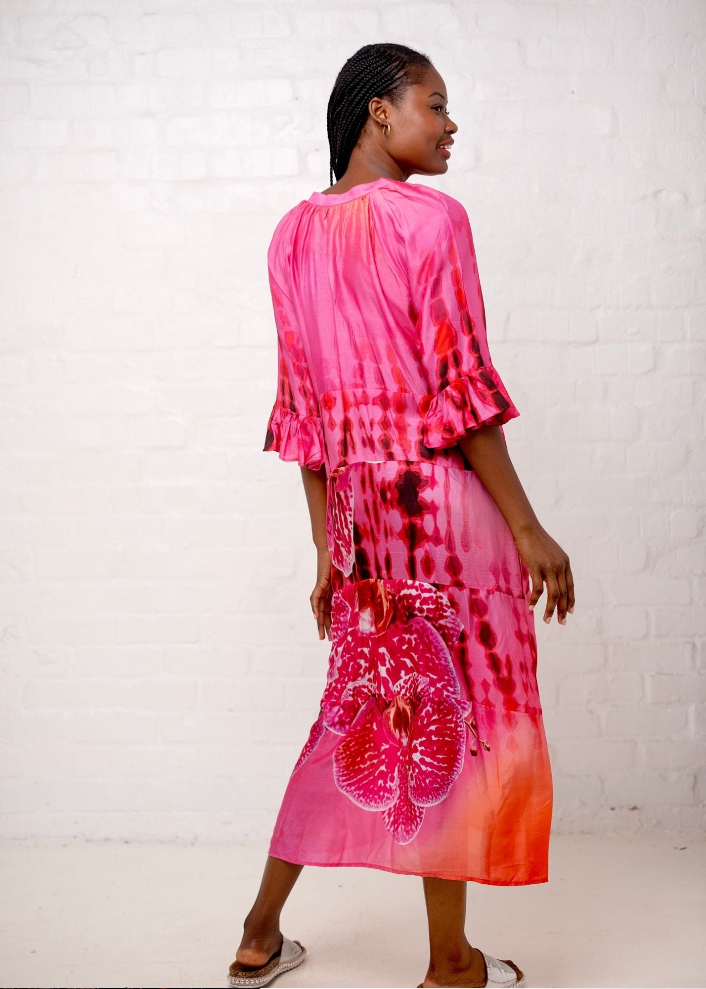 Jubilee Dress in Cerise Orchid