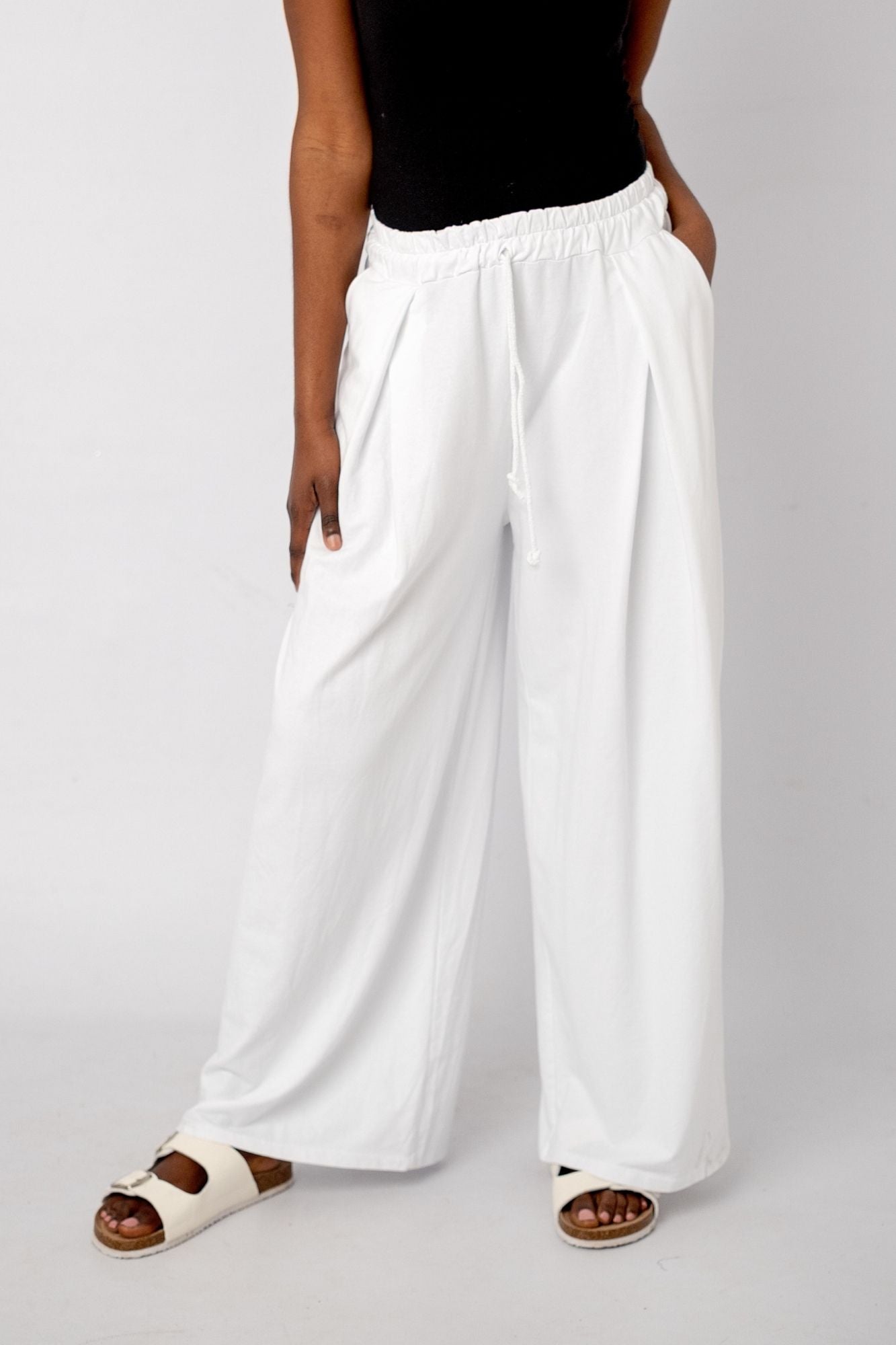 The Super Slouch Trakkie pants  in White