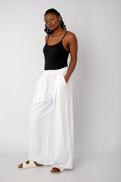 The Super Slouch Trakkie pants  in White