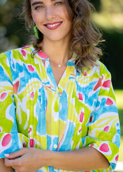 The Caprese Dress in Blue Paradise