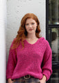 Chunky Knit with Hoodie Pink