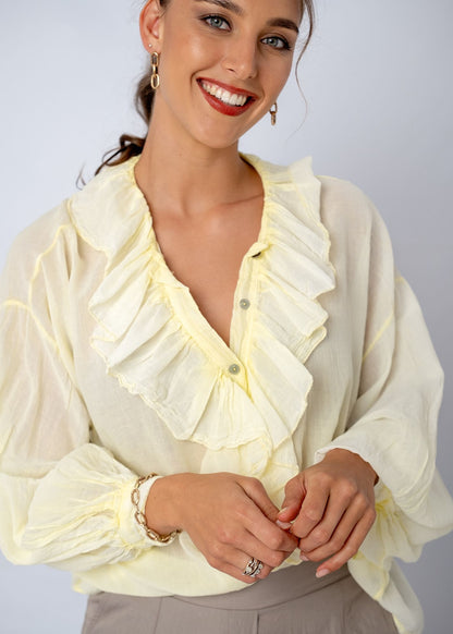 Duchess Top in Soft Yellow