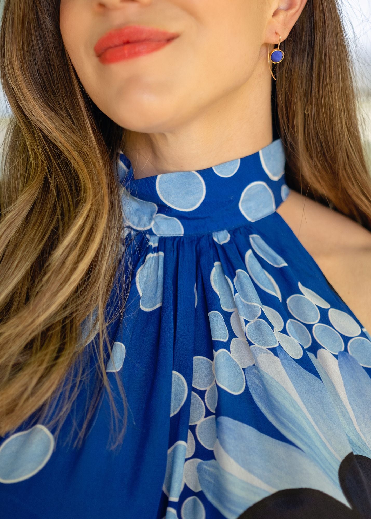 Brooke Dress in Blue Pop