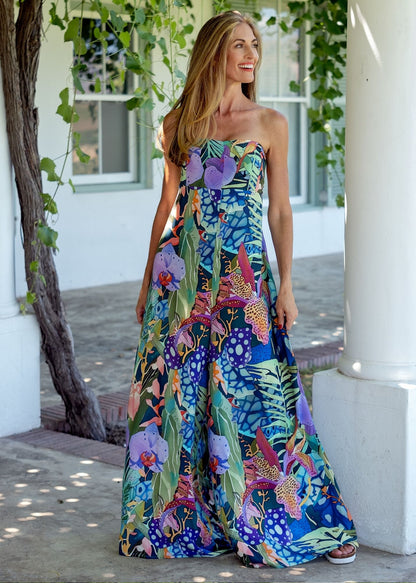 Carmen Playsuit – Purple Iris