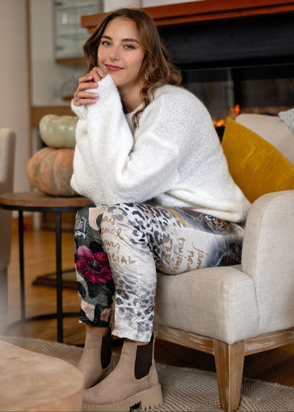 Chunky Round Neck Knit in Winter White