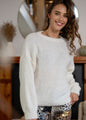 Chunky Round Neck Knit in Winter White