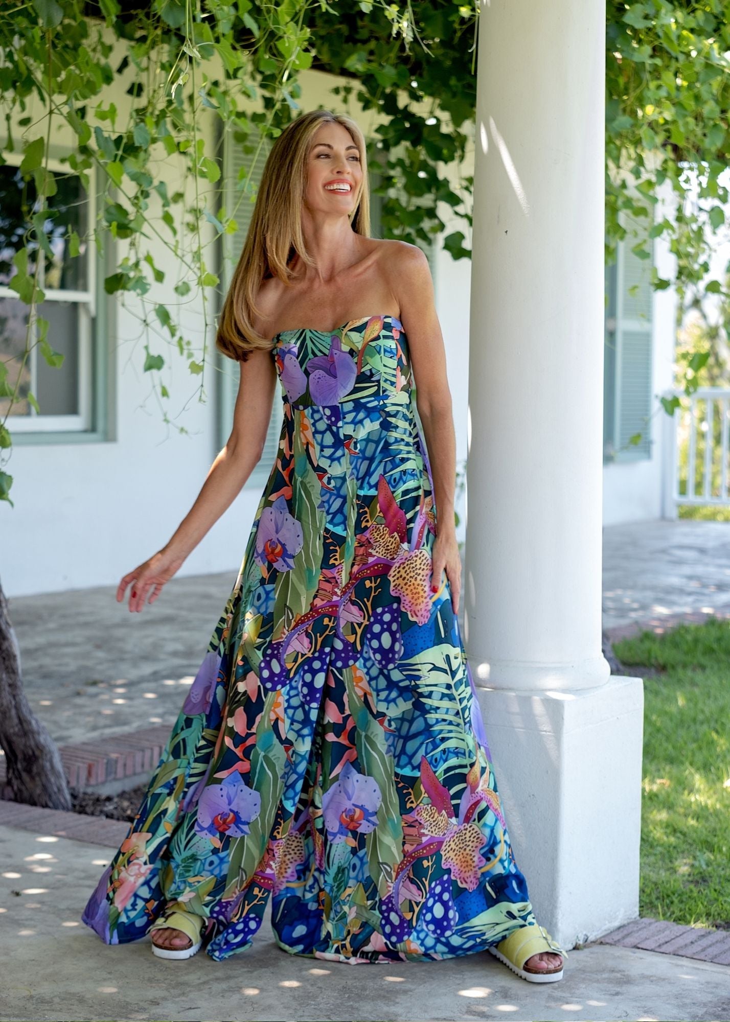 Carmen Playsuit – Purple Iris