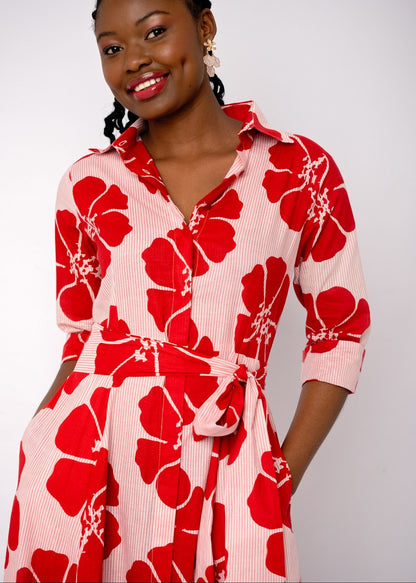 Marigold Dress in Poppy Cascade