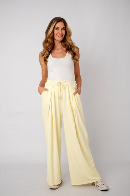 The Super Slouch Trakkie pants  in Butter Yellow