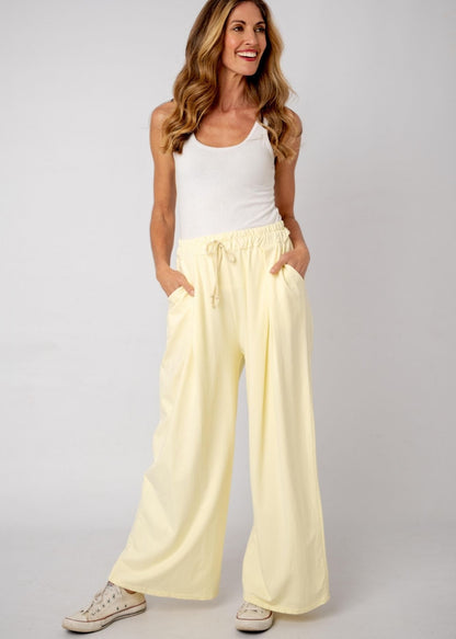 The Super Slouch Trakkie pants  in Butter Yellow