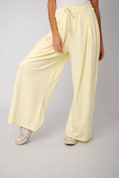 The Super Slouch Trakkie pants  in Butter Yellow
