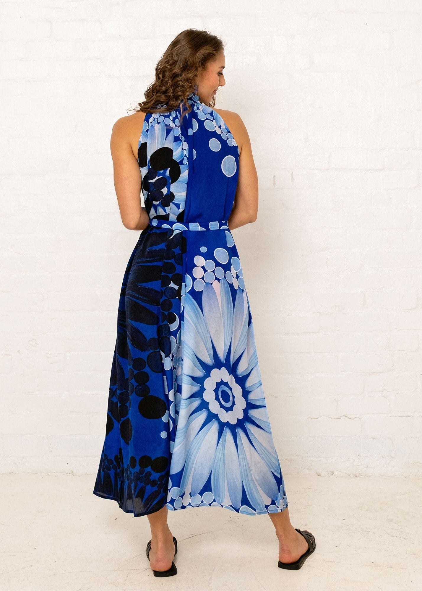 Brooke Dress in Blue Pop