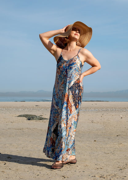Amari Dress in Blue Savanna Dreams