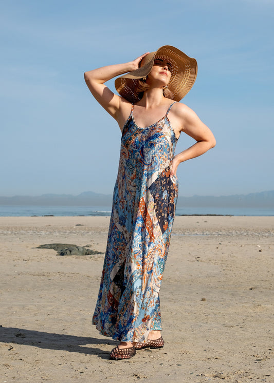 Amari Dress in Blue Savanna Dreams
