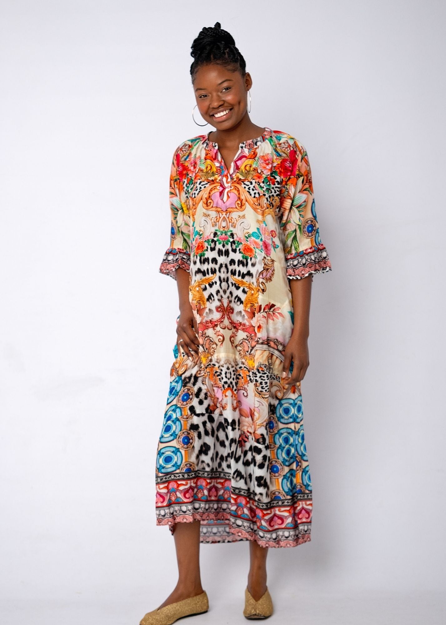 Jubilee Dress in Safari Sunset Blend
