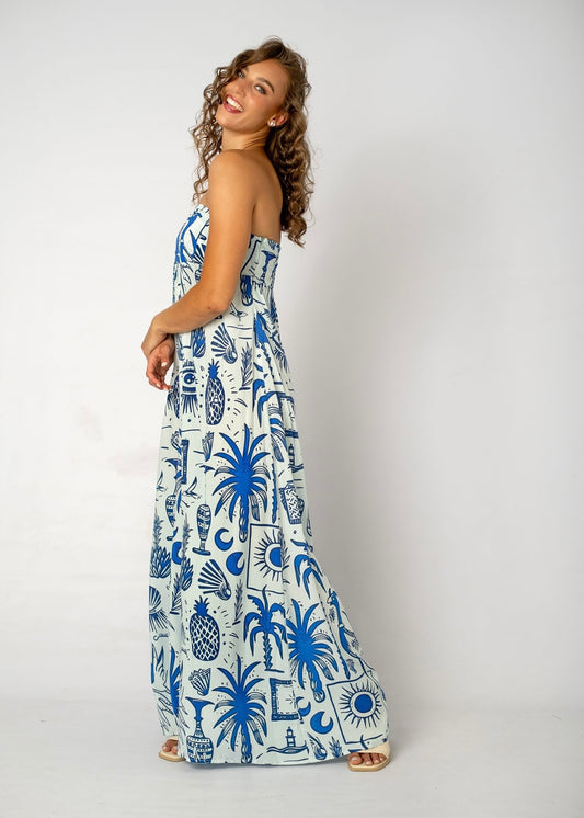 Carmen Playsuit – Greek Islands