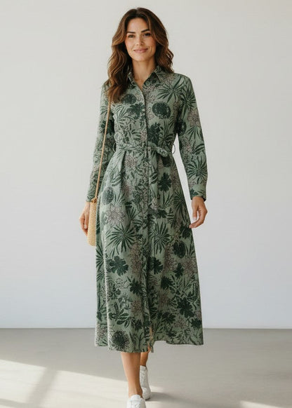 Marigold dress Green Bloom