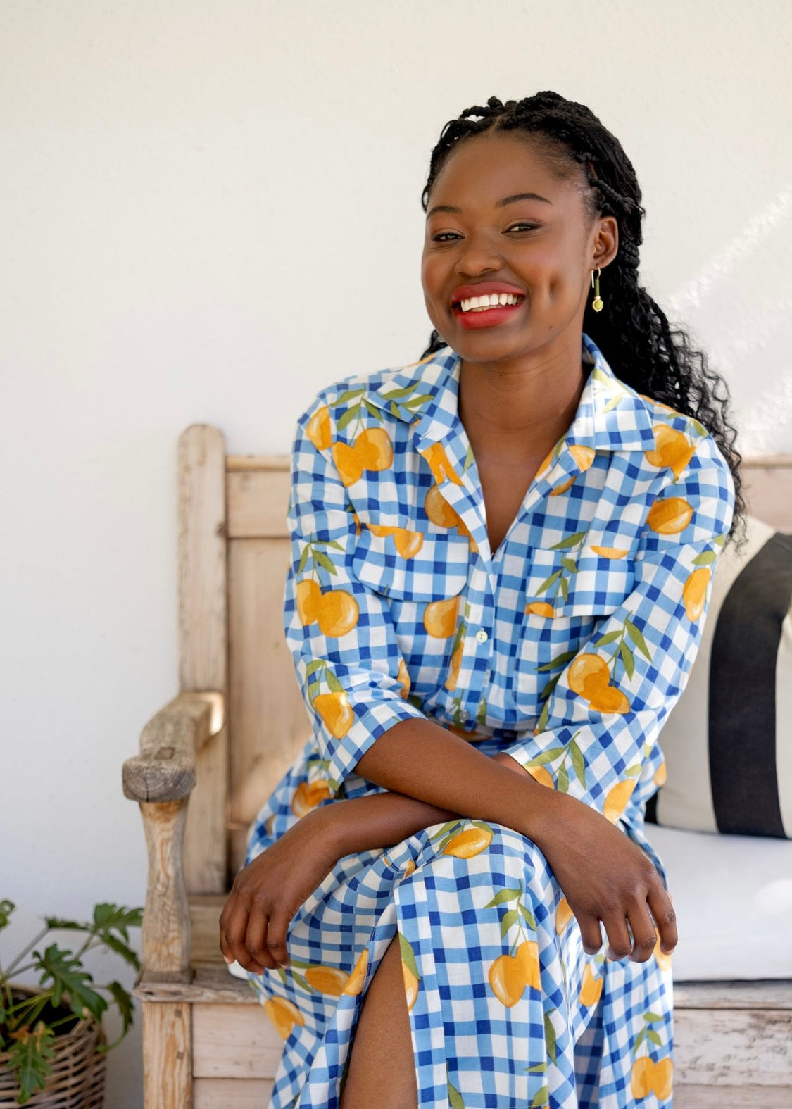 Betty Button dress in Marmalade