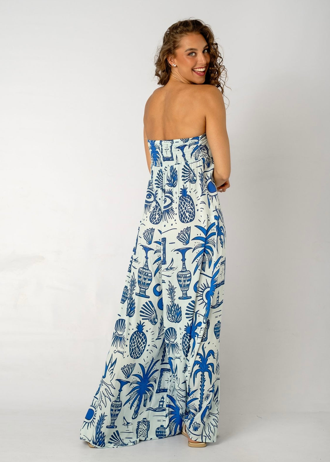Carmen Playsuit – Greek Islands