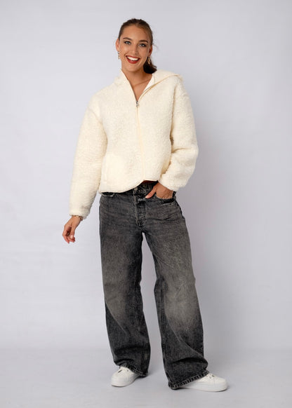 Teddy Jacket in Cream
